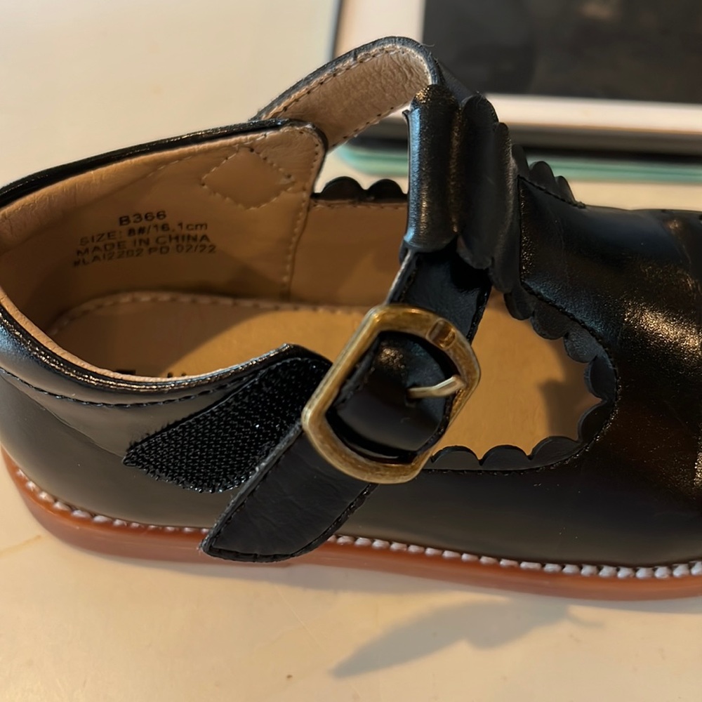 FELIX and Flora adorable black Mary Jane style little girl shoes size 8